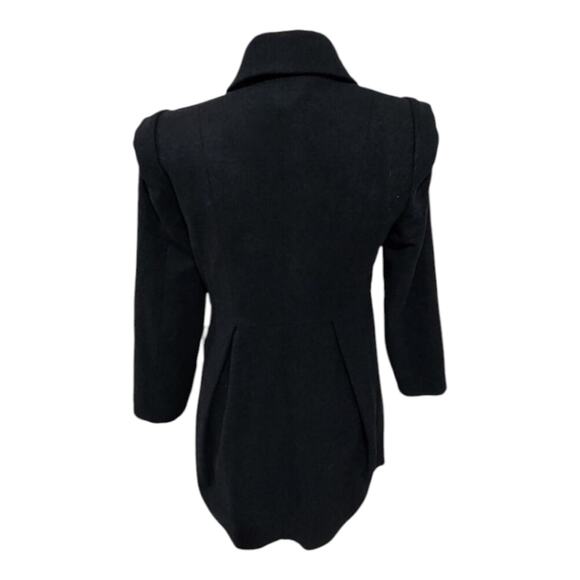 TIBI Black Wool Academia Vintage Vibes Goth‎ Victorian Coat Women's Size 2 - Picture 9 of 10